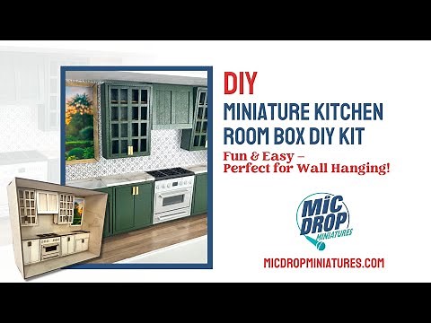 DIY Miniature Kitchen Room Box (1:12 Scale)
