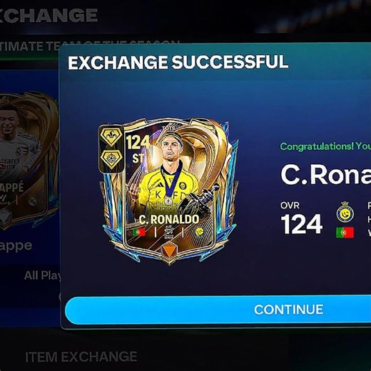 I exchanged UTOTS Ronaldo 👀💥 #fcmobile