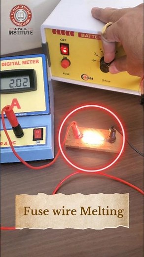 Fuse melting 🔥 #experiment #scienceexperiment #shorts #reels #electrical