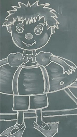 swimmer drawing