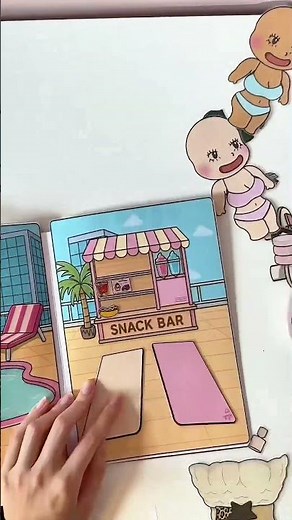 Make a paperdoll book with me | cozy crafting video | Lulu paper dolls #papercrafts