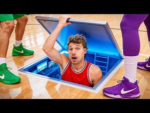 I Built A Secret Room On My Basketball Court!