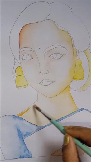 Potrait drawing #art #drawing #painting #shorts