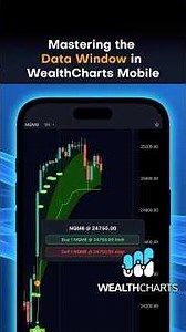 [Mobile] Mastering the Data Window in WealthCharts #wealthcharts #shorts