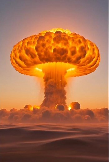 💥 Atomic Bomb Blast in 4K | 🔥😱 | Cinematic VFX Film #movie #bam #aivideo #war #shortvideo #animation