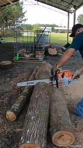 65K views · 439 reactions | Preping Logs for Firewood #firewood #makingfirewood #firewoodsplitting #chainsaw | The Kelley's country life | Facebook