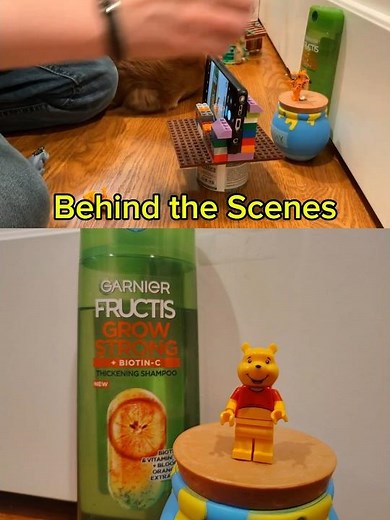 Behind the Scenes Winnie the Pooh on ‪@GarnierUSA‬ Fructis Shampoo Stop Motion