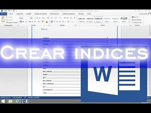 Paso a Paso Word 2020 - Crear indices automáticamente con Word 2020 /2018/ 2016 / 2010 Funciona 👍👌