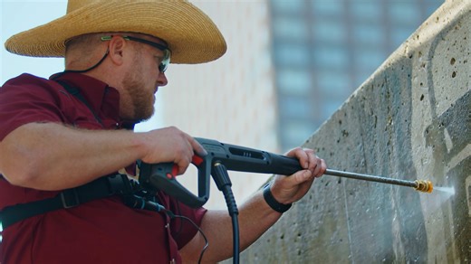 We gave Sam from Powerwashing Art a BAUER pressure washer and a wall that desperately needs cleaning in Chicago – and when you see what he creates, it will blow you CLEAN away! Check back to find out – and pick up yours at a great price at our Spring Black Friday Sale starting 4/12 – 4/21. Whatever you do, do it for less. #harborfreight #PowerWashing #pressurewashing #StreetArt #ad | Harbor Freight