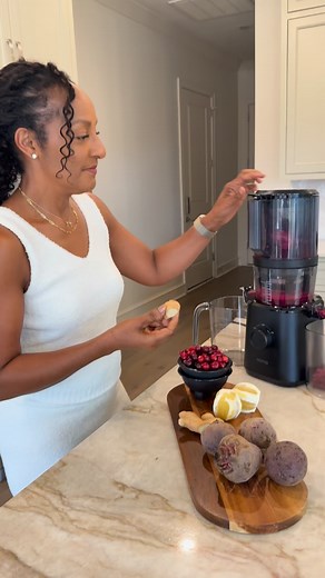 Cranberry Beet Power Shots 🔥 Small ingredients, big impact! These little immunity circulation boosters pack a punch — and just wait until you see my clients’ reactions 👀 Sharing those in another post, so stay tuned! If you’re ready to make your own wellness blends at home, take $120 off the @namawell J2 with code KIM20 until Dec 1 — plus a 15-year warranty. Comment JUICER for all the details and juice recipe. #nama #juice #juicing #health #beets #immunity #healthyliving #thanksgiving #fyp #exp