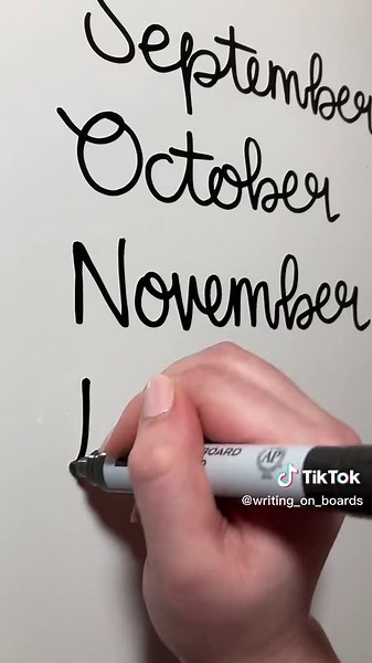 Whiteboard Marker Calligraphy | Loopy ASMR Satisfying Video