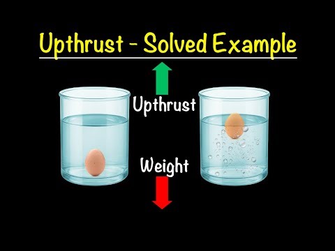 Upthrust and Buoyancy Calculation | Archimedes’ Principle Example
