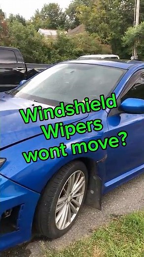 How to fix windshield wipers on a Subaru, easy fix when wipers wont move.