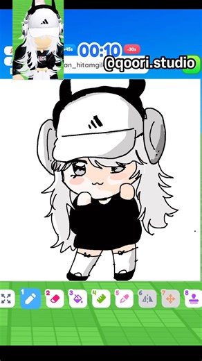 Roblox draw me | Drawing a cute Chibi girl💗 #roblox #ちびキャラ #cuteart