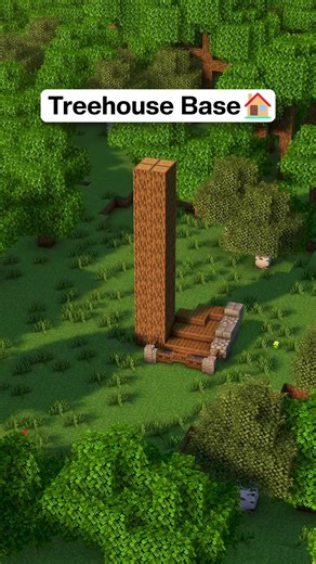 Minecraft Treehouse Base 🏠#minecraft #minecrafttutorial #minecraftbuilding