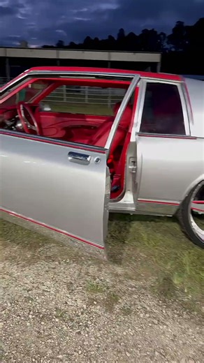 Silver 2Dr Chevy Box on 26’s At the Carshow