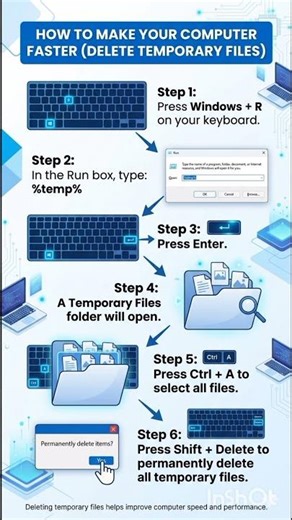 Make Your Computer Faster 🚀 Delete Temporary Files in 30 Seconds | PC Speed Up Trick
