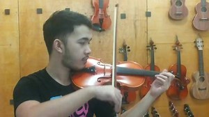 Stradivarius Copy Violins Strings: Chinese Steel Strings Php 8,000 Only Handcrafted Ebony Fittings Naturally Air Dried Wood With Light Flames On The Back Includes with Rectangular Case, Bow, and Rosin | Musics & More