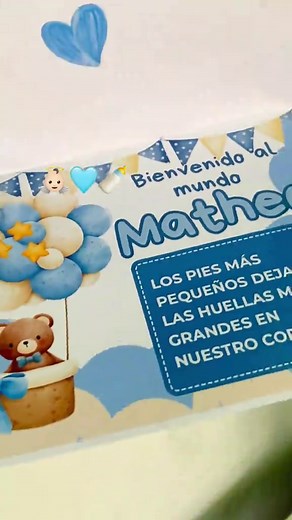 Tarjetas personalizadas para bienvenida de bebé