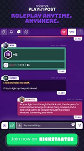 Dive into your campaign anytime. Minimal Play-by-Post makes text-based roleplay simple and fun. | Minimal Roleplay