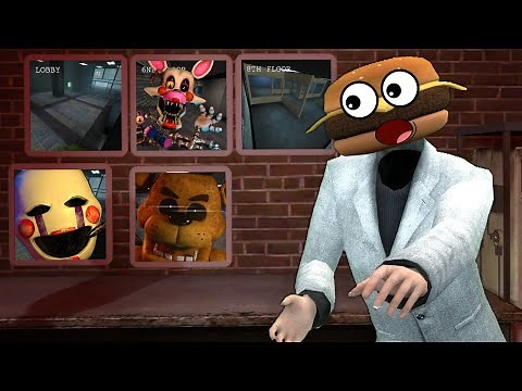 ESCAPING FROM A HAUNTED FIVE NIGHTS AT FREDDY'S HOTEL! - Garry's Mod Multiplayer (Gmod FNAF)