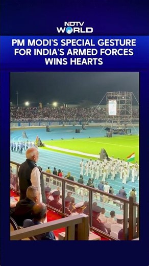 PM Modi Stands For Indian Contingent At Seychelles National Day Parade