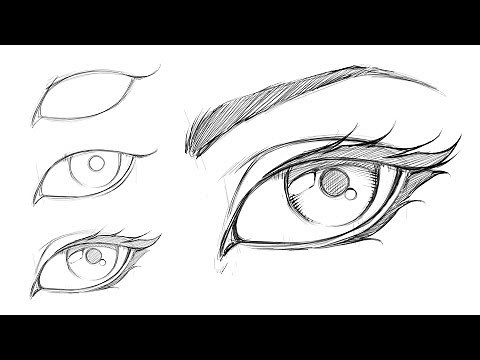 How to Draw a Comic Style Female Eye - Step by Step