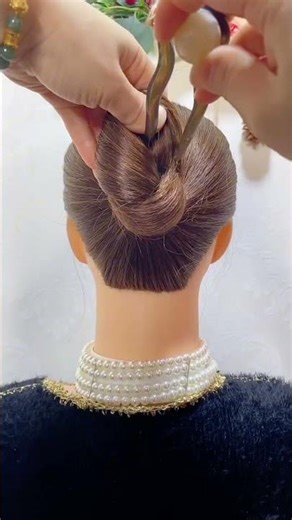 Winter Braided Updo ❄️✨ | Simple & Stylish Hairstyle Tutorial 🤍🪮