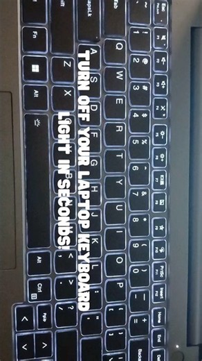 How to Turn OFF Keyboard Light Instantly! 💡 (Save Battery)#short#tech#keyboard #shortcut#youtube