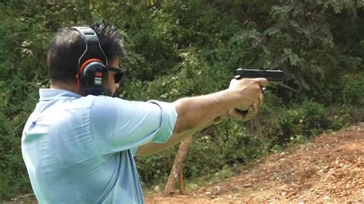 Pawan Kalyan on Instagram: "Visited the Andhra Pradesh Police Firing Range near Nulakapeta, Tadepalli, and interacted with officials to understand the firing procedures and firearm handling. As a member of the National Rifle Association, I spent some quiet time practicing a few rounds with my Glock 0.45 pistol and maintaining the weapon. The experience felt meditative, a reminder of my practice sessions during my Chennai days as a member of the then Madras Rifle Club."
