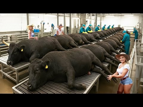 How Millions of Wagyu Cattle Are Raised & Turned Into Luxury Beef – Inside Factory Full Process