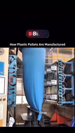Experiencing Planet on Instagram: "Plastic pallets start with raw plastic granules. The granules are melted and molded into pallet shapes using machines. Some pallets are made by injection molding, where molten plastic is injected into molds. Others are made by extrusion and compression. After molding, pallets are cooled, trimmed, and inspected for strength. The final product is lightweight, durable, and reusable for storage and transport. via: @deruilun_trading (no copyright intended) #facts #k