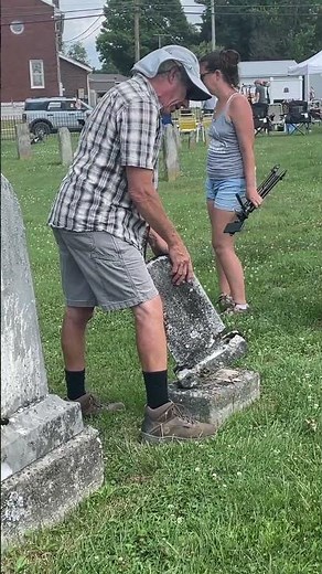 Headstone Repair with Jonathan Appell #headstonecleaning #headstones