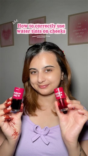 How to correctly use water tints on cheeks 💁🏼‍♀️ #lipandcheektint #etude #shortsfeed