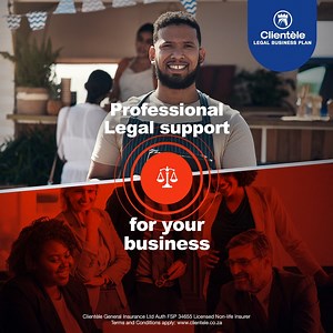 Expert legal support in Civil matters is a must for your business. With Clientèle's Legal Business Plan, you gain access to legal representation, whether you're initiating legal actions or defending against eviction proceedings. Learn more: https://bit.ly/3SAUPZk Terms and Conditions apply: www.clientele.co.za | Clientèle