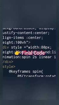 HTML Rotation Animation Rotating Square Using CSS | Beginner Tutorial#html#codingforbeginners#shorts