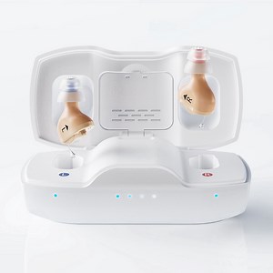 iBstone Nova CIC Hearing Aids for Seniors, Rechargeable, OTC, with Anti-loss Strap