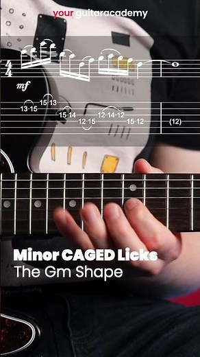 G Minor CAGED Lick #guitarlessons