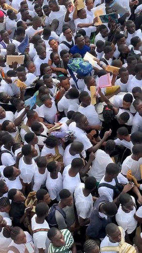 Scenes from the Cape Coast as thousands gather at for the Ghana Armed Forces recruitment process #OnuaTV | Onua TV