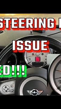 How to fix Mini R56/BMW ELV counter/steering lock light!