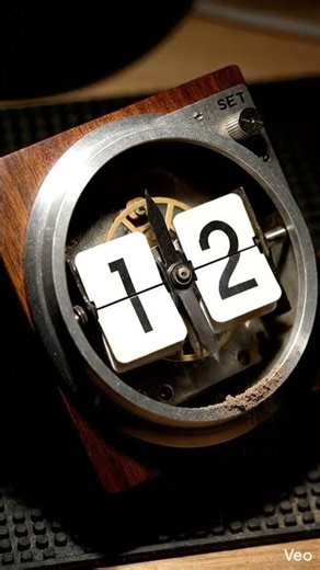 Vintage Flip Clock Fix ⏰✨ #Shorts #ClockRestoration #Satisfying