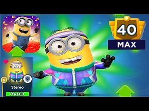 STEREO Minion Rush Max skill Max Level Costume gameplay walkthrough ios / android