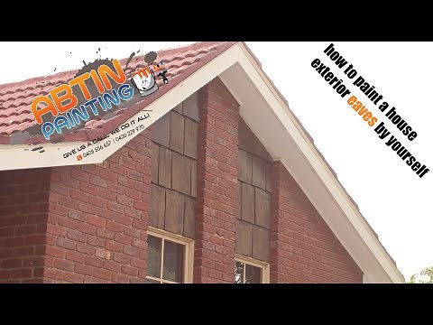 how to paint a house exterior eaves by yourself