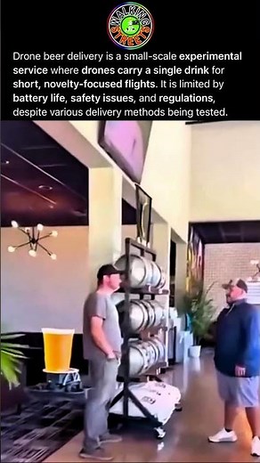 In Beer Delivery Services, Drones Carry A Single Drink For Short Flights