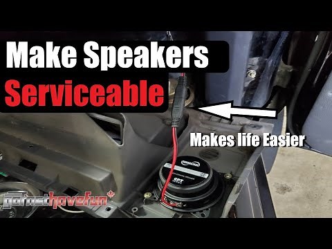 How To Wire & Connect Car Audio Speakers Easy and make them Serviceable | AnthonyJ350