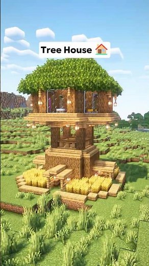 Minecraft Easy Tree House🏠