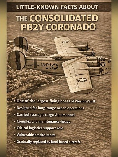 Consolidated PB2Y Coronado – The Forgotten Giant of U.S. Naval Aviation