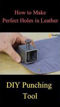 How to Make Perfect Holes in Leather | DIY Punching Tool#homemadetool