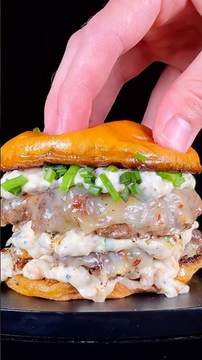 French Onion Dip Burger using Forager Project Sour Cream! 🍔 #foragerprojectpartner