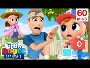 Papa a Un Bobo 💥 Les Accidents Arrivent - Comptines pour Bébé | Little Angel Français